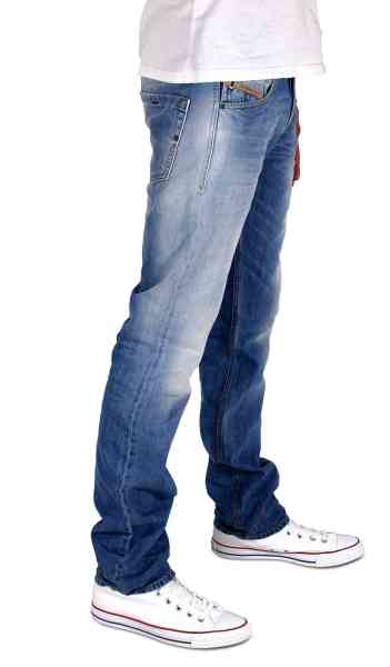 DIESEL BELTHER 0827F - Herren Jeans Hose Blau